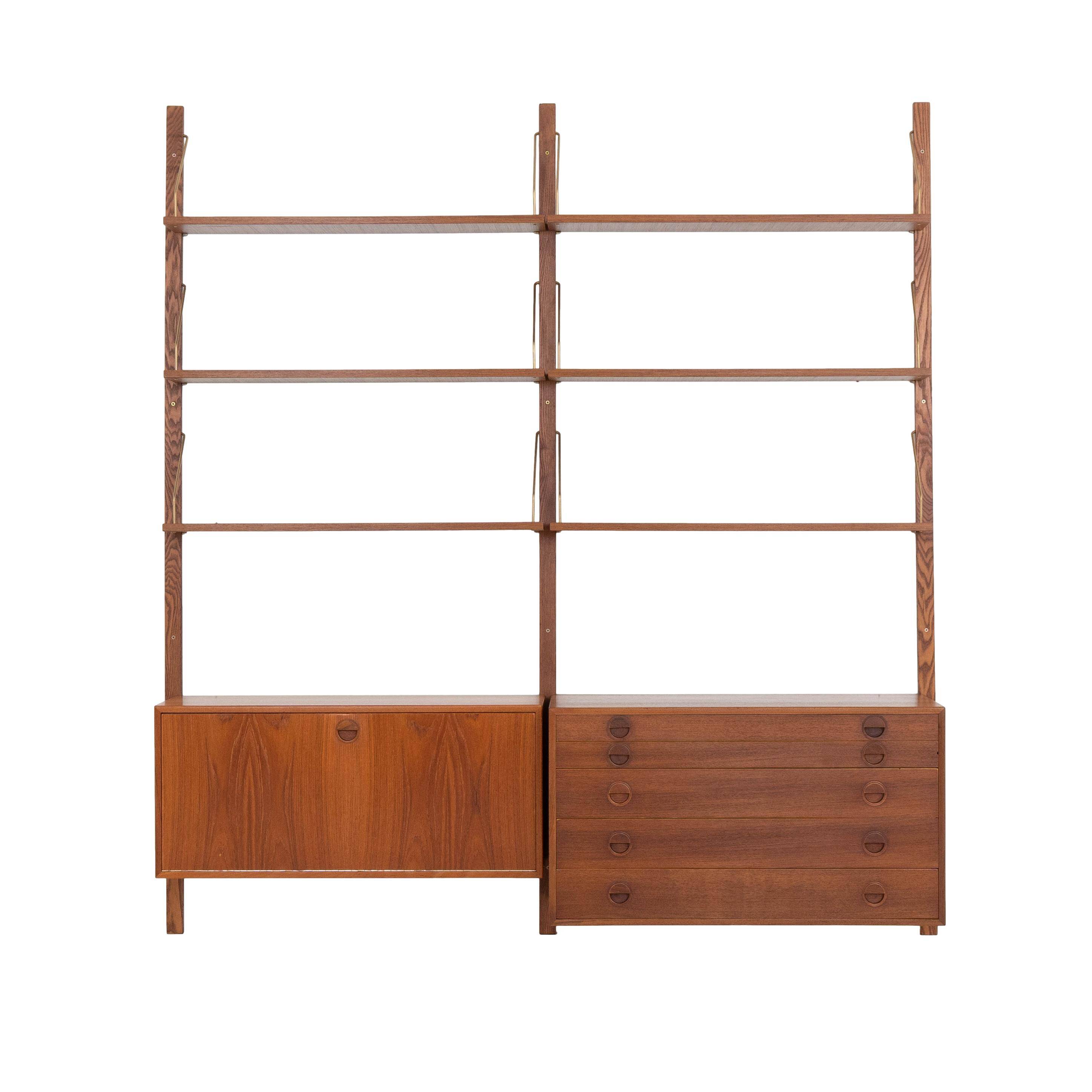 Étagère modulaire en teck, conçue par Rud Thygesen et Johnny Sørensen, HG