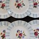 6 vintage Sarreguemines “Claude” dessert plates - Floral design