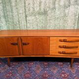 Enfilade vintage rétro vintage en teck par Beautility 1960