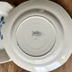 6 flat plates old Digoin & Sarreguemines decoration "blue rose"