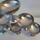 Set of six stainless steel ice cups from Letang-Rémy