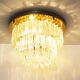Incredible and large 'Triedri' flush mount light by Paolo Venini for Venini