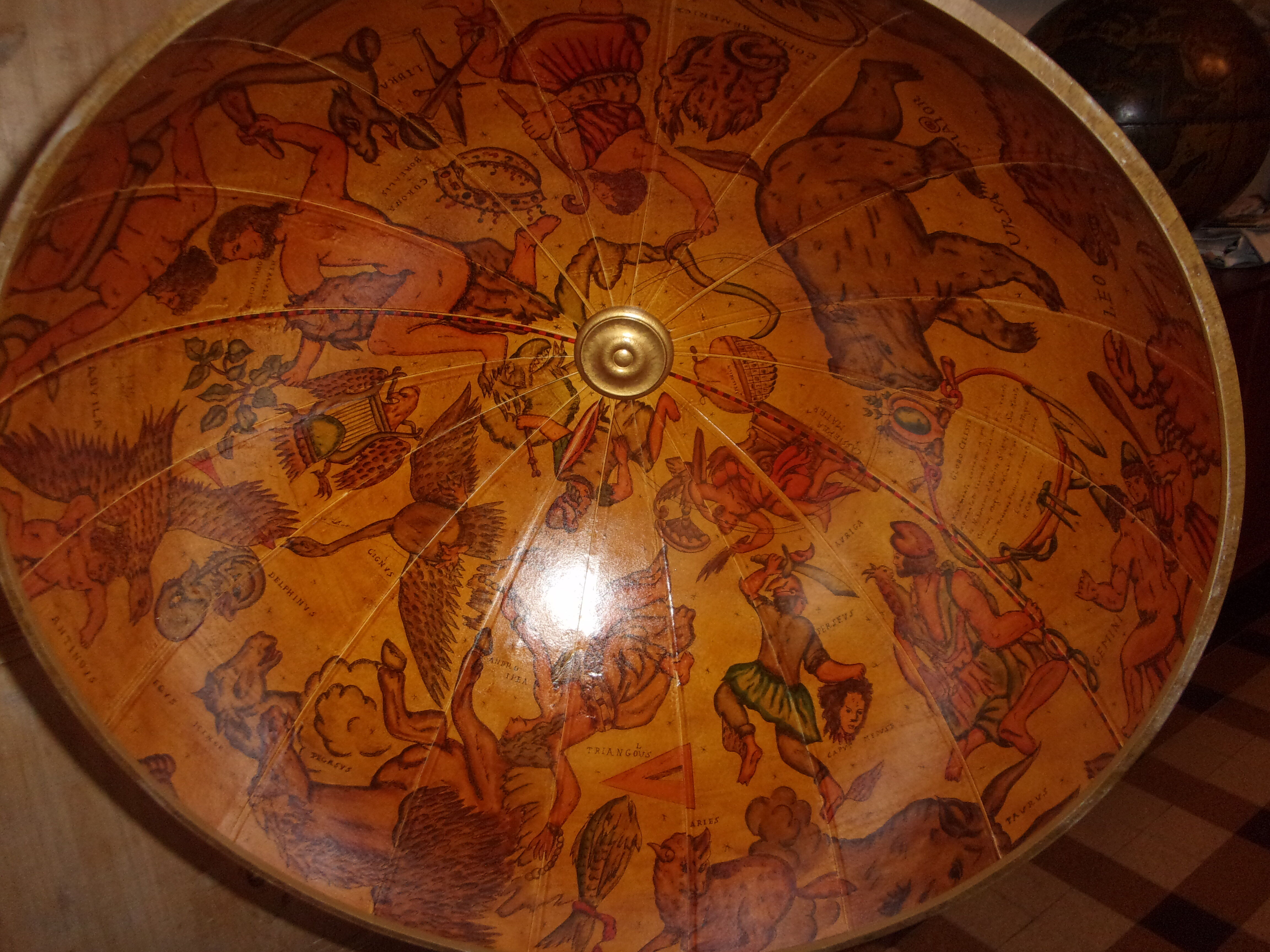 Vintage rolling bar globe