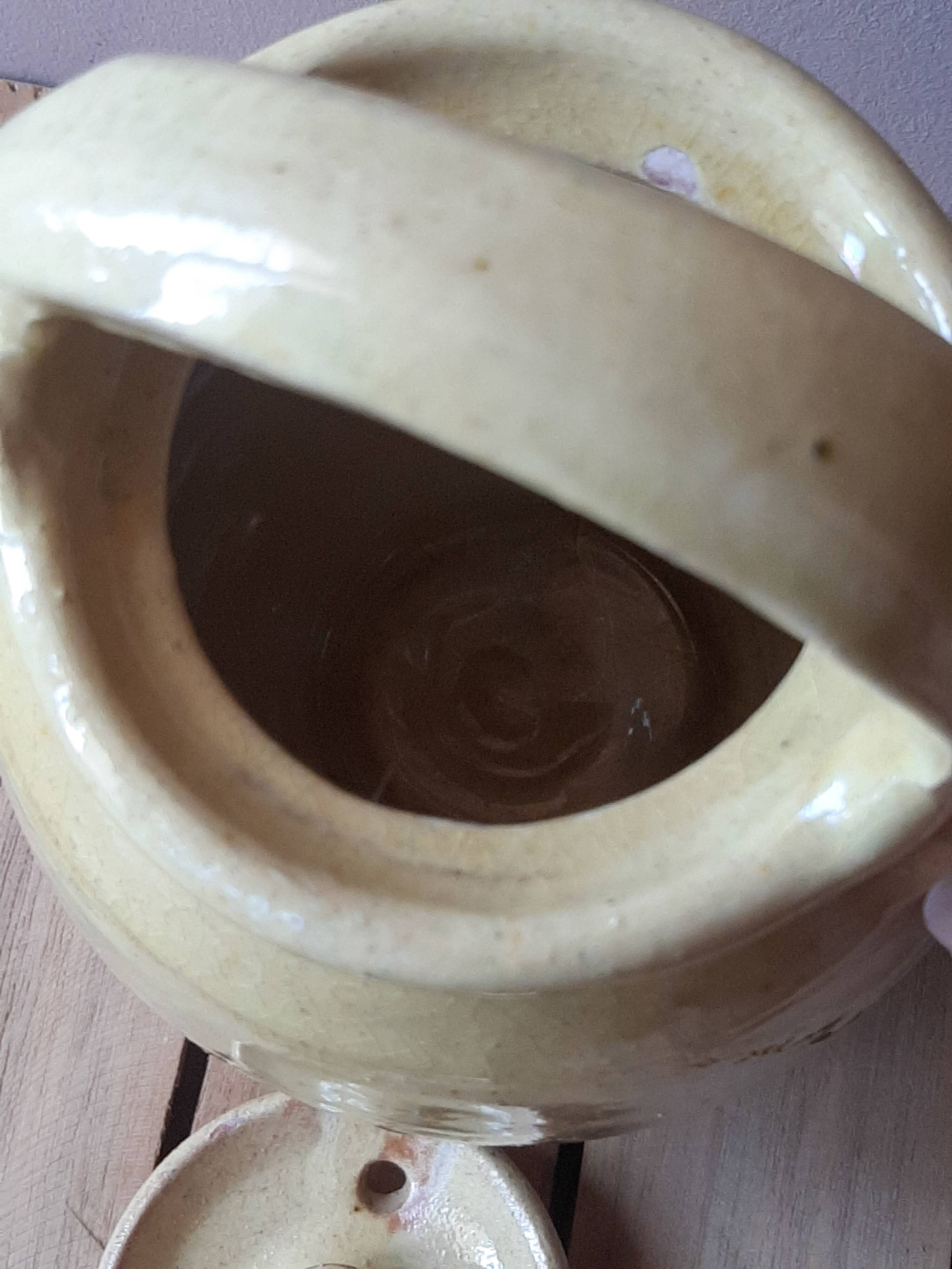 Yellow terracotta crockery