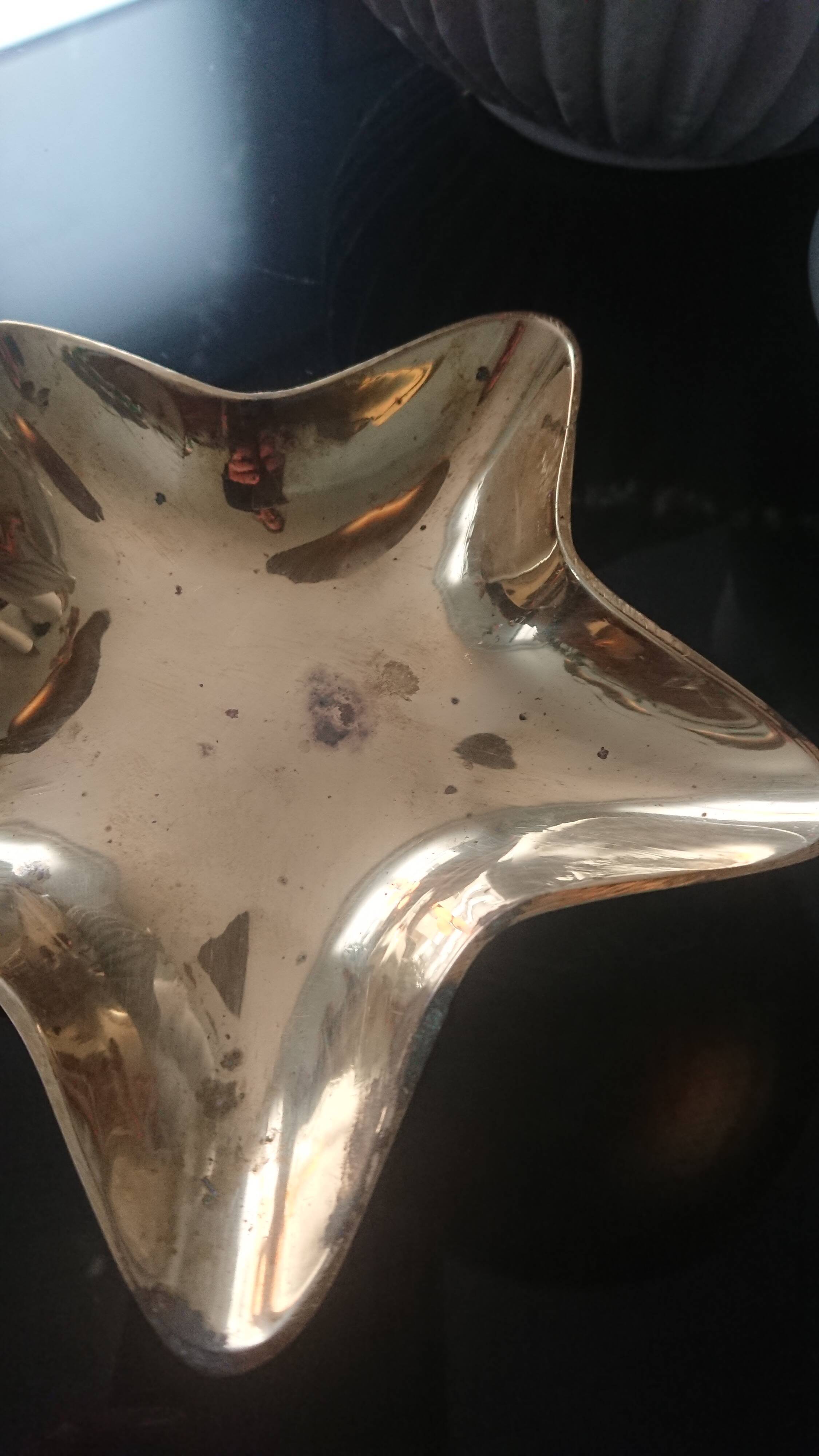 Brass star trinket bowl