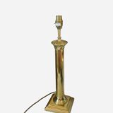 40cm vintage brass column lamp