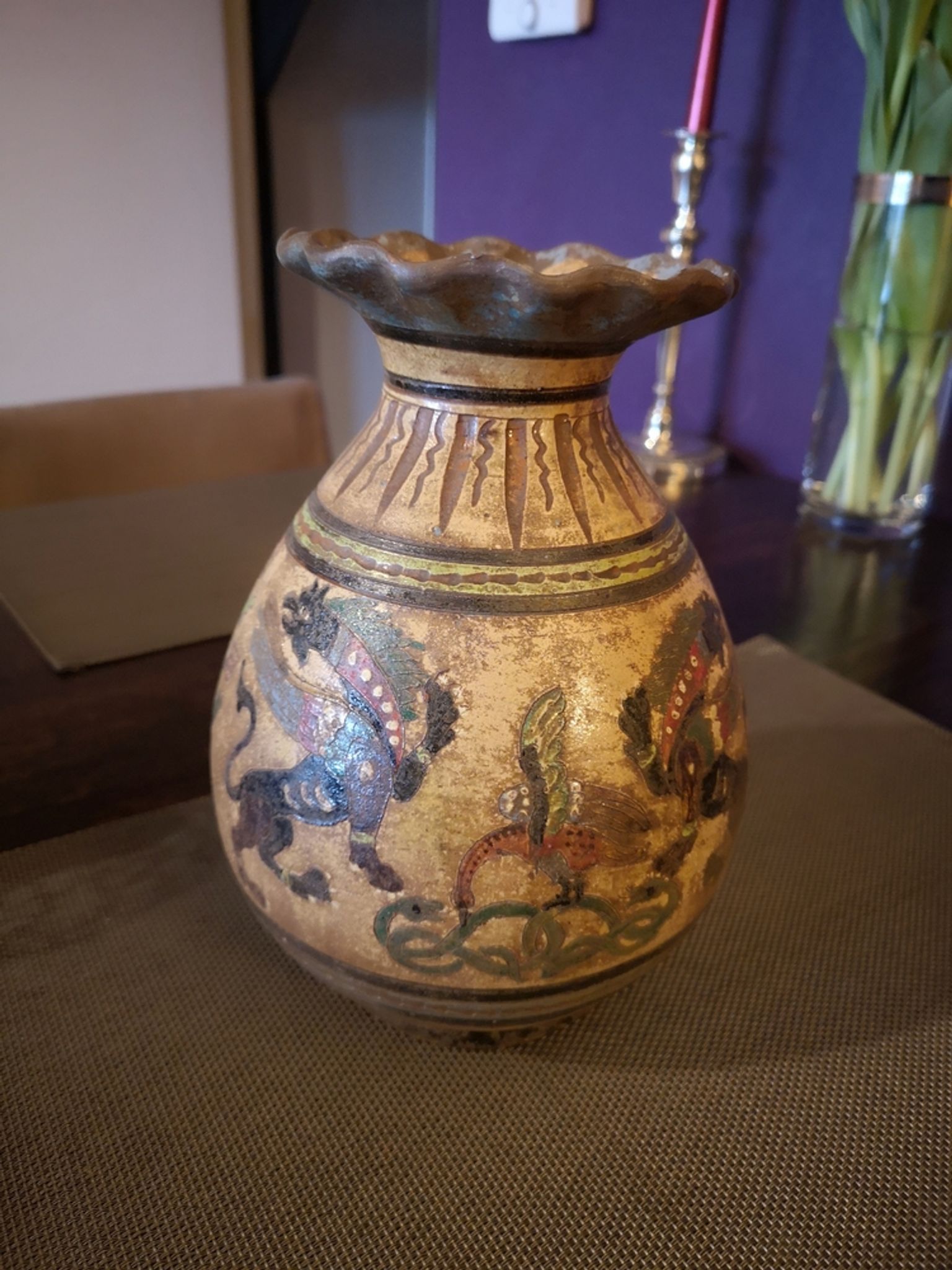 Terracota vase Dante Milani - Montopoli Val d'Arno - Italy - 1930s