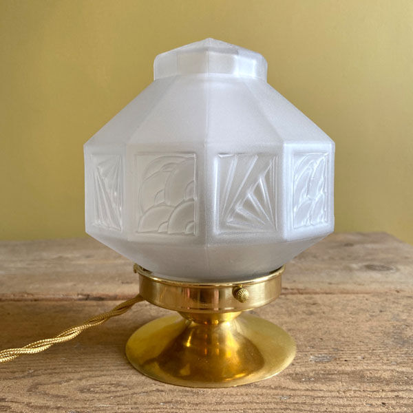 Art Deco prism globe lamp