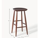 Tabouret  wabi sabi en bois massif