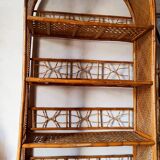 Rattan bookcase
