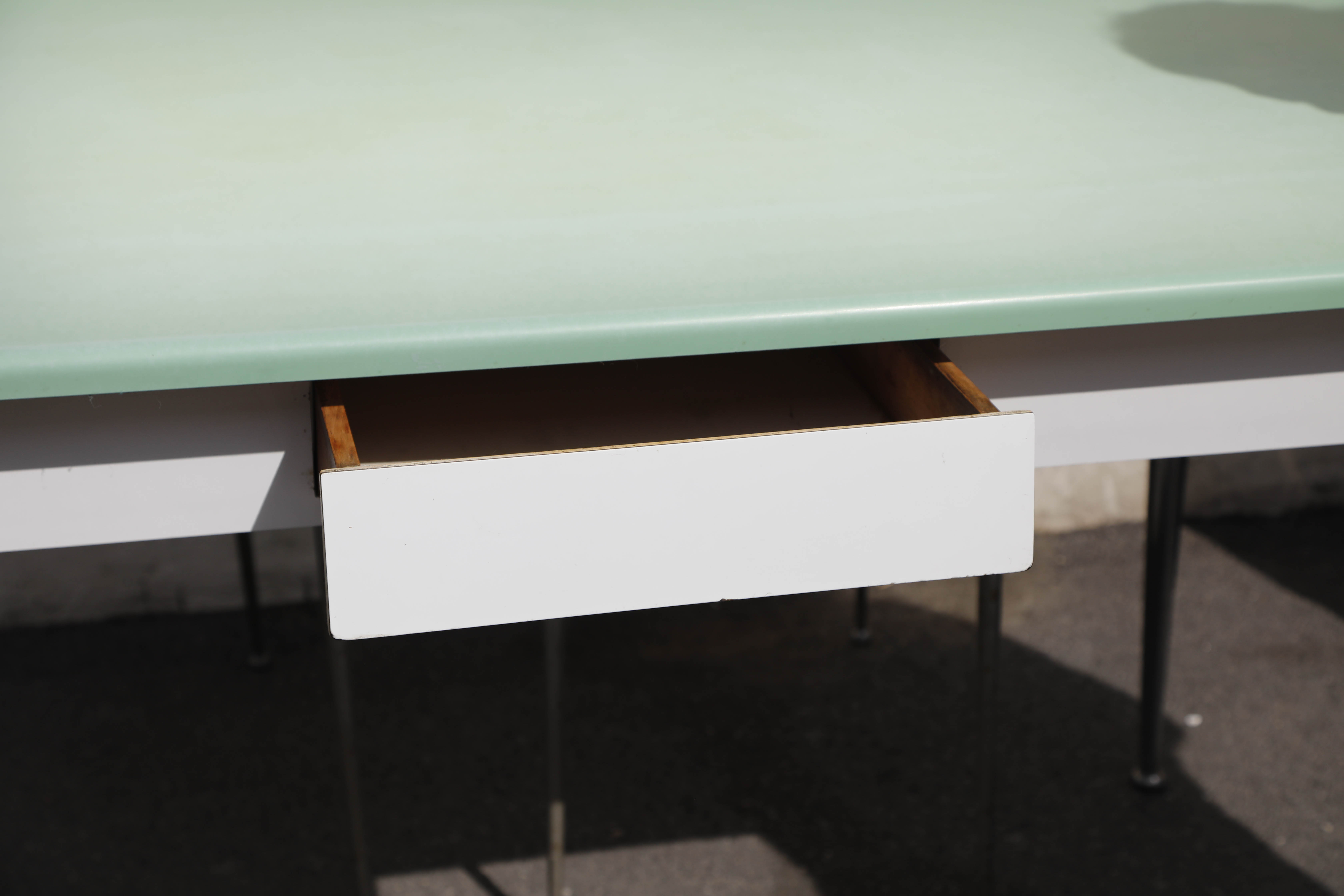 Set Table and Chairs Formica Water Green