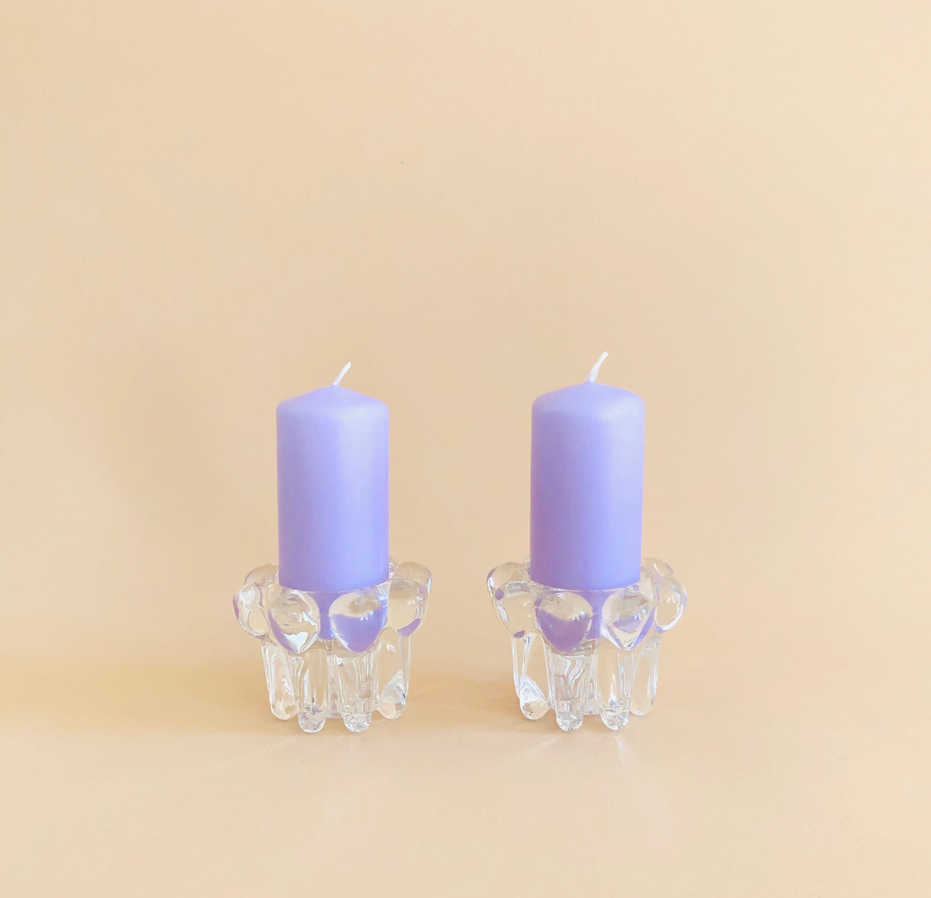 Pair of candlesticks Cognac Polignac