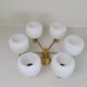 Mid-century brass ceiling light ASEA Sweden, 1950s