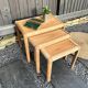 3 tables basses gigognes vintage