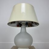 Opaline lamp from the 70s by Verre Lumière