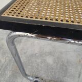 Marcel Breuer B32 chair in black cane signed Made in Italy