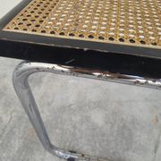 Marcel Breuer B32 chair in black cane signed Made in Italy