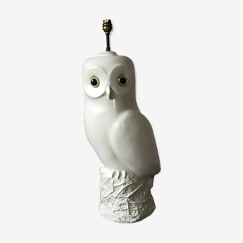 Resin lamp foot in the shape of an owl, 1970