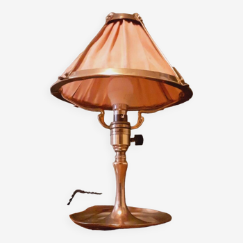 Lamp, Art Nouveau pocket, bronze noodle