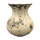 Vase Décor Rouen Earthenware Cracked Effect Flowers and Insect
