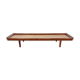 Banquette-lit en teck hollandais, années 1950