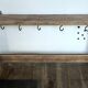 ETAGERE Vintage 5 Crochets BOIS Brut