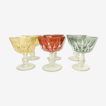 Set 6 crystal cups