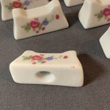 Porte couteaux x12 en porcelaine