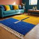 Natural wool handwoven carpet 150/250 cm