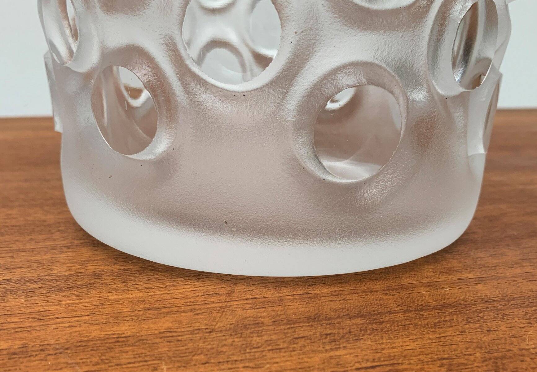 Grand Vase Vintage Allemand en Verre de Peill & Putzler