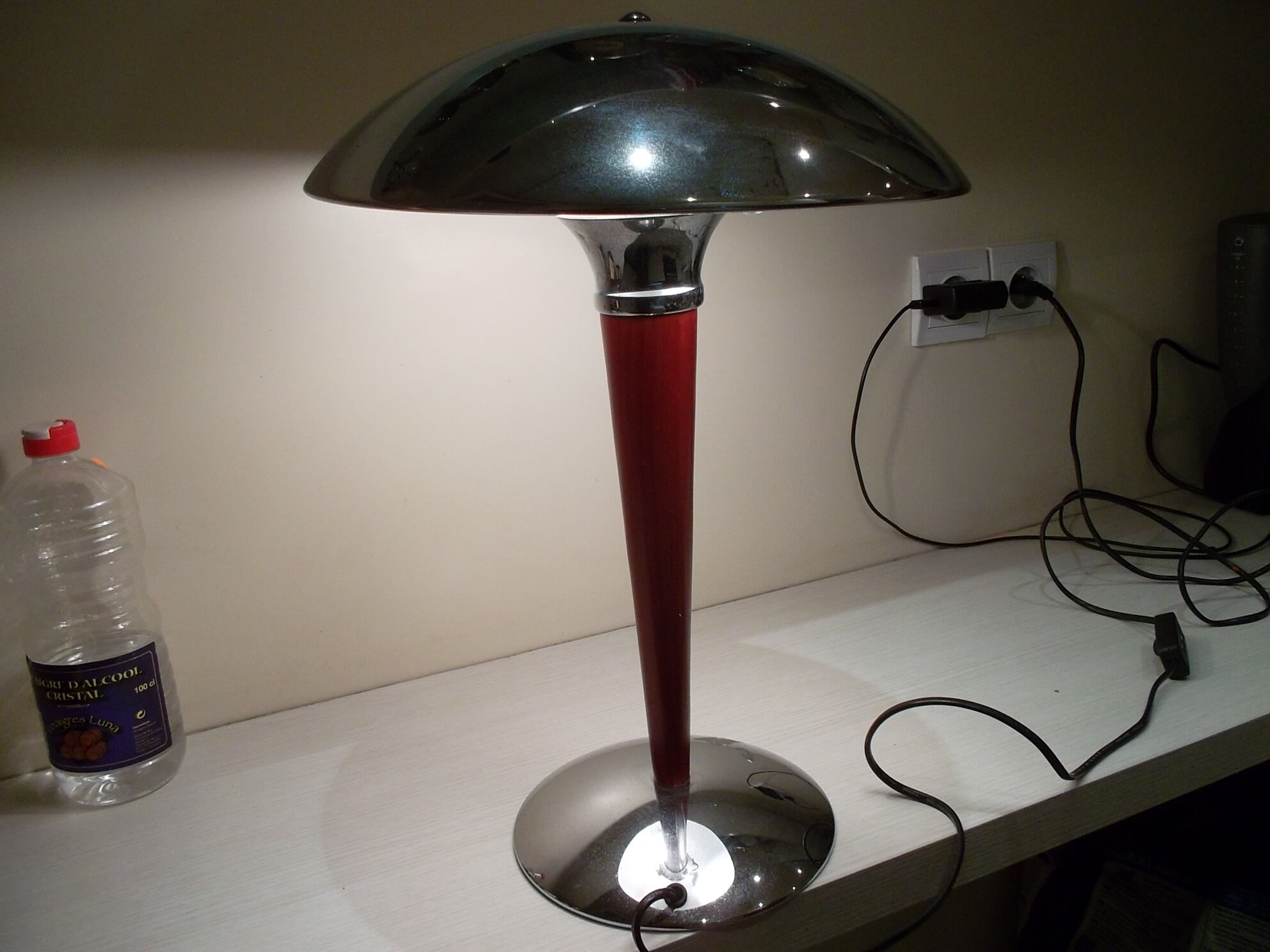 Chrome desk lamp