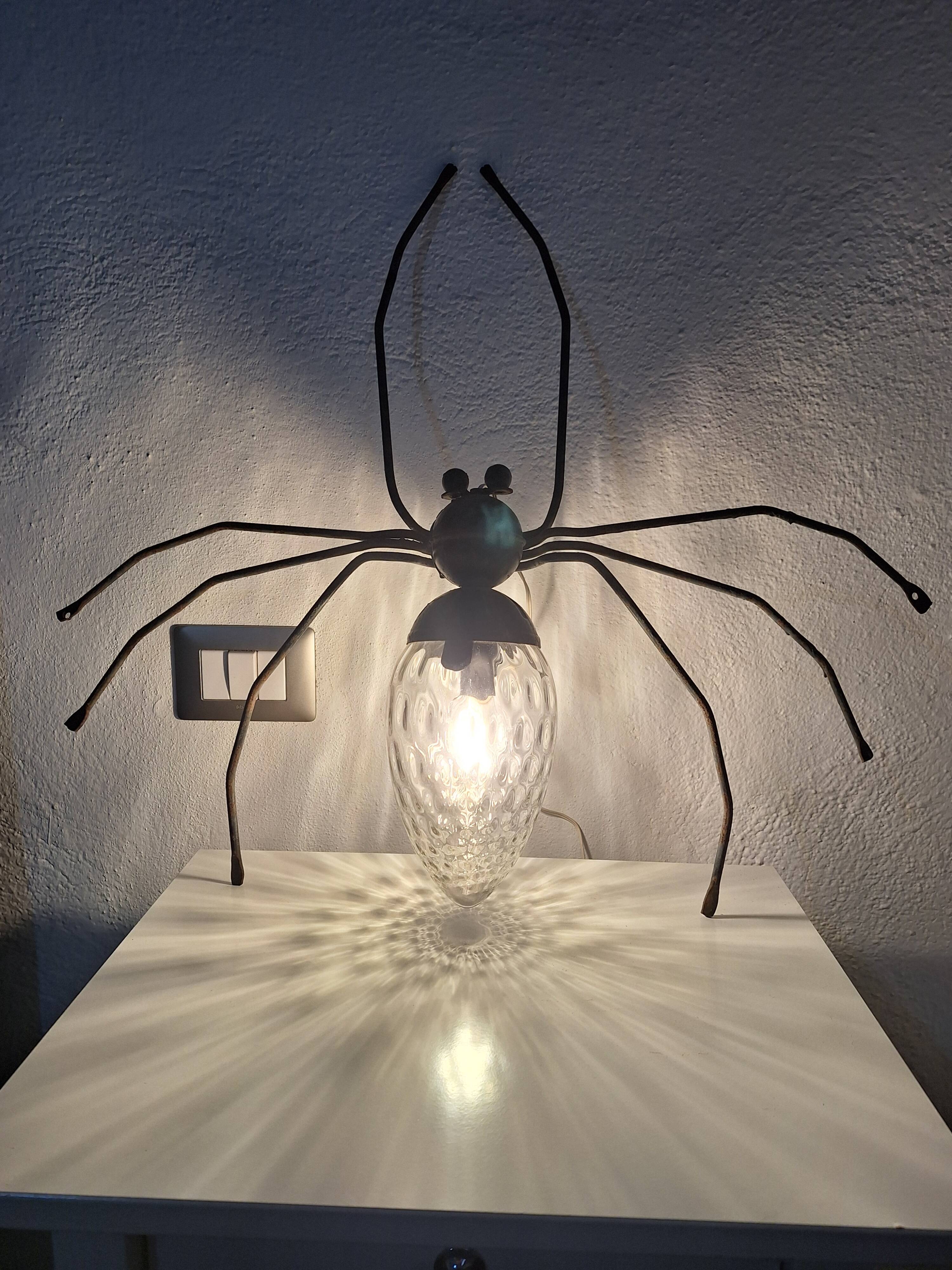Vintage Italian Wall Light Spider Murano