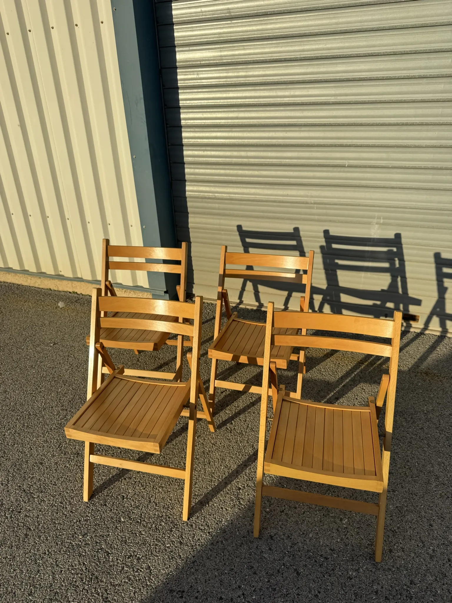 4 vintage 1970s IKEA folding chairs