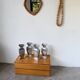 Set 4 vases en fonte d’aluminium
