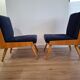 Paire de fauteuils designer Lejkowski Leśniewski, années 1960, Pologne