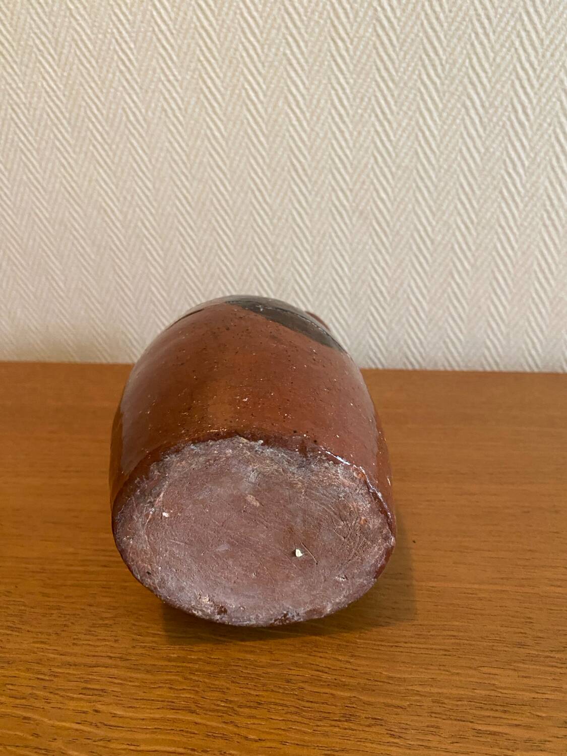 Handmade terracotta vase