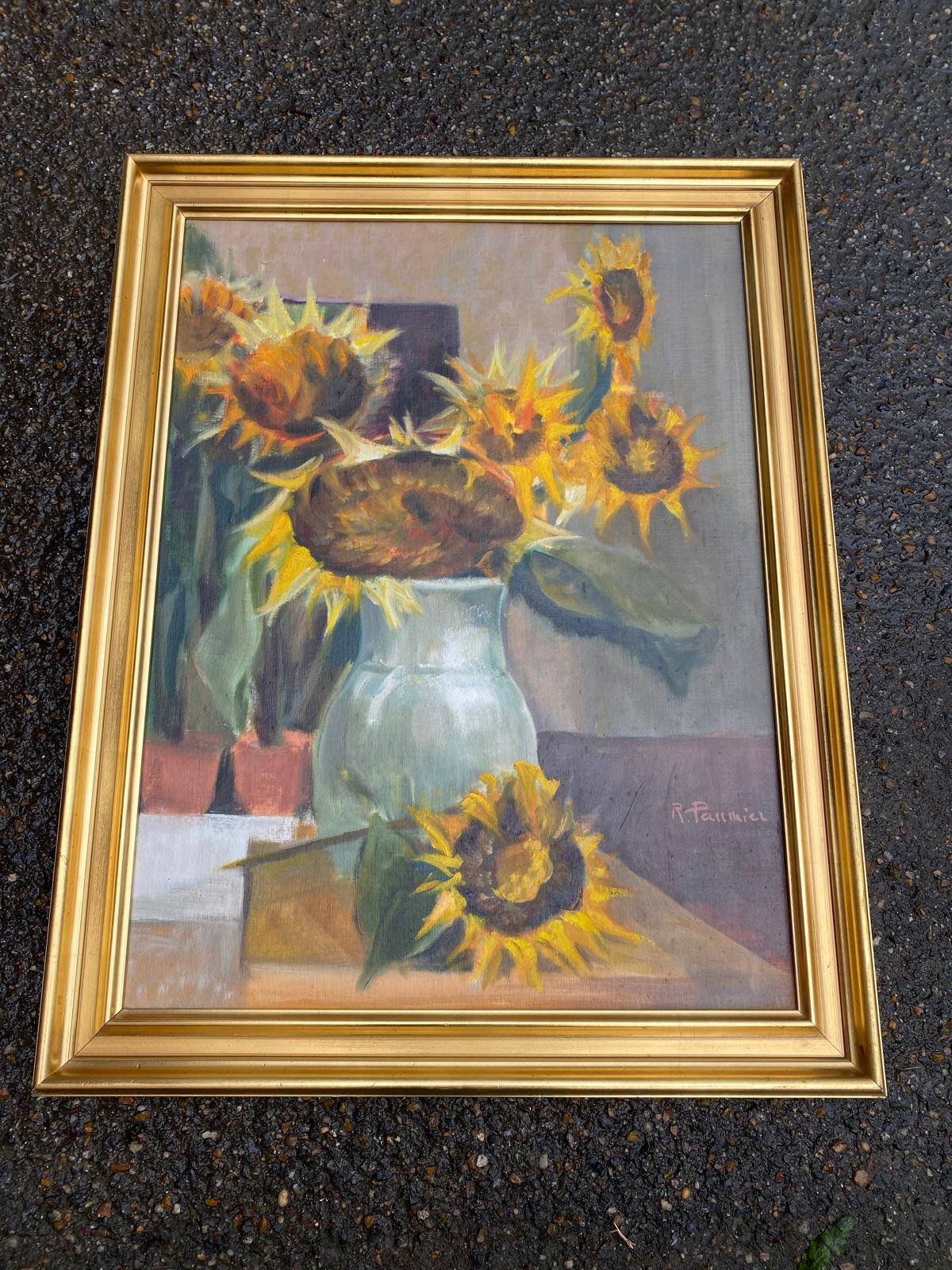 Canvas painting oil on canvas 70x56cm