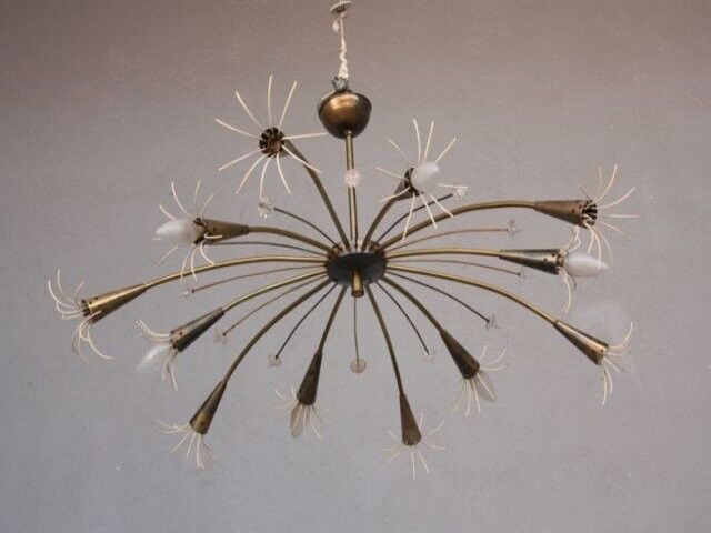 Chandelier 12 light 1960