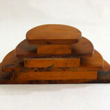 Wooden semicircle letter holder