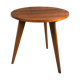 Vintage pedestal table in beech veneer 50'S