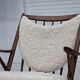 1960s, Danish rocking chair by Frank Reenskaug, model 182, sheepskin.