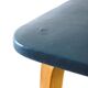 Vintage set of two Cor Alons chairs – bent plywood & blue and cream skai upholstery – 1950s Dutch design