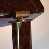 Metal and brass floor lamp, Relco Milano, 1970s.