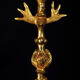 Pierre Casenove lamp base sculpture gilded bronze circa 1980