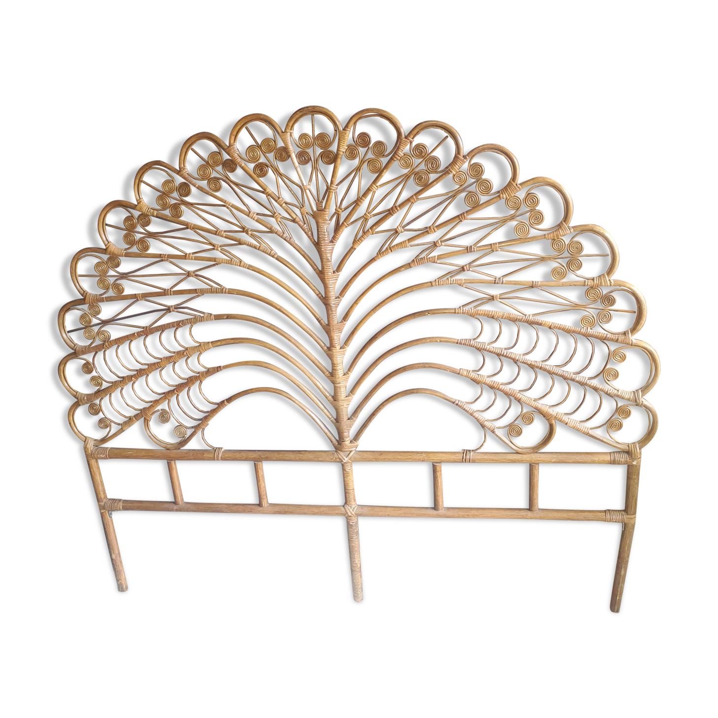 Rattan headboard