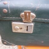 Green cardboard suitcase