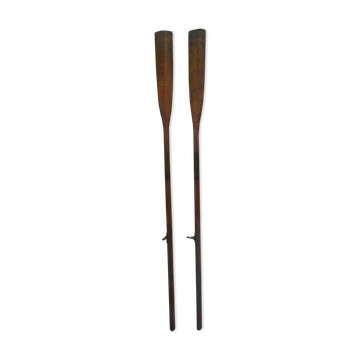 Pair of vintage oars