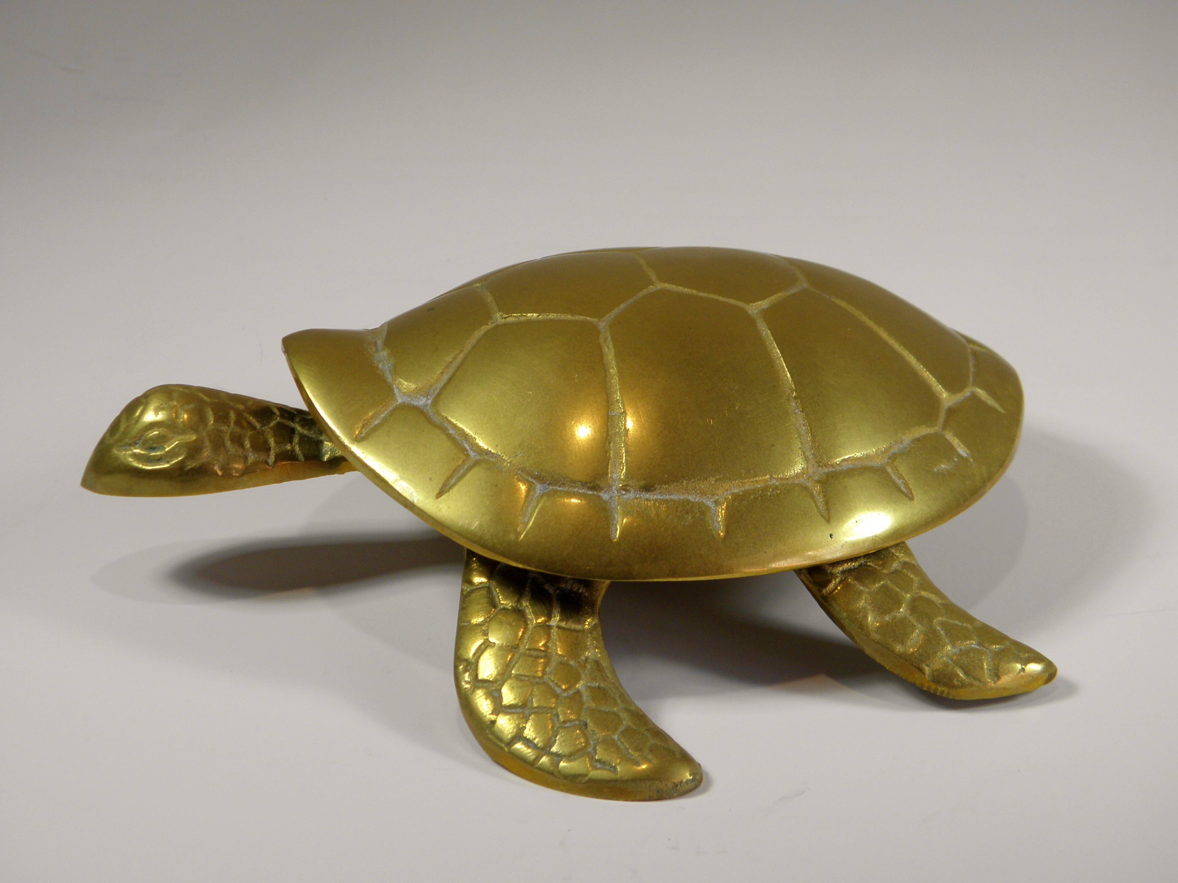 BRASS "TURTLE" POCKET TRAY