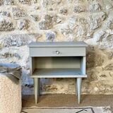 Bedside table with spindle legs