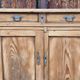 Buffet bas ancien XIXe siècle en bois massif rénové | Henry
